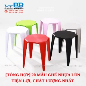 [Tổng hợp] 20 mẫu ghế nhựa lùn tiện lợi, chất lượng nhất [timect]