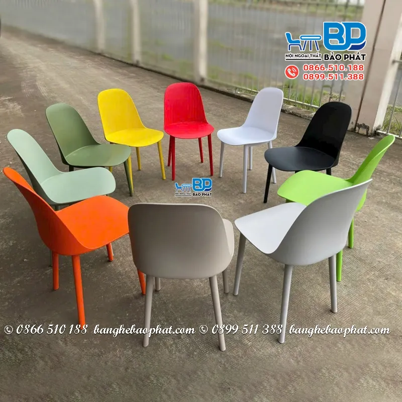 Ghế nhựa tựa lưng cafe 3000 ST thanh lý