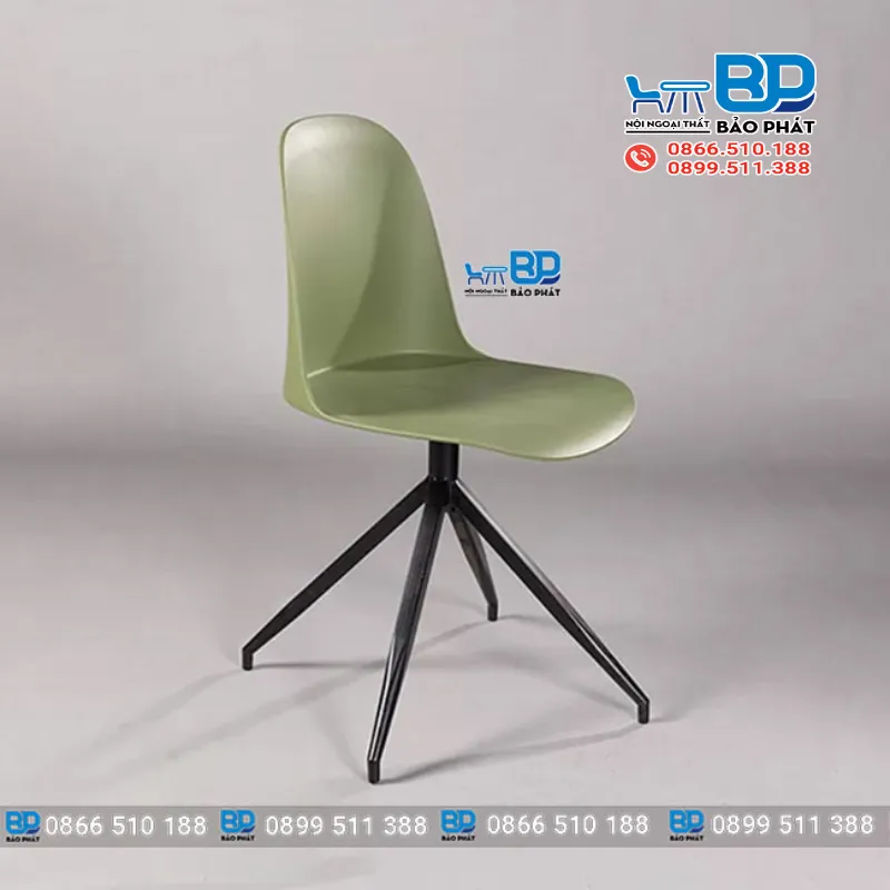 Ghế nhựa tựa lưng chân sắt GAI71 thanh lý