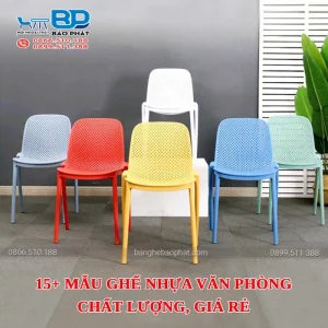 15+ mẫu ghế nhựa văn phòng chất lượng, giá rẻ [timect]