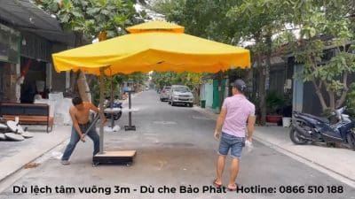Dù lệch tâm vuông 3m x 3m - Ảnh 9