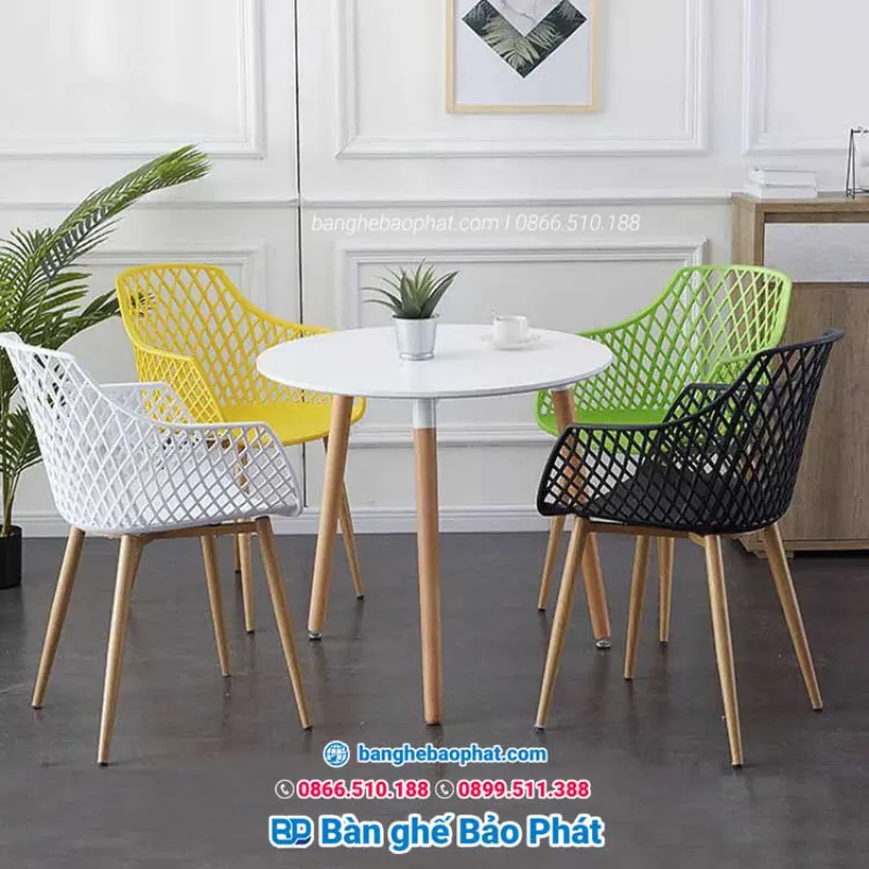 Mẫu ghế nhựa cao 50cm giá rẻ 3014 đa dạng màu sắc