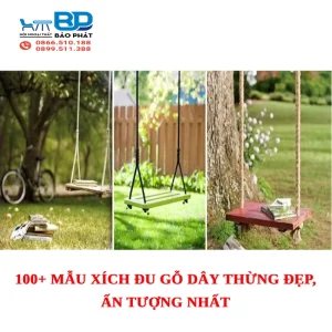 100+ mẫu xích đu gỗ dây thừng đẹp, ấn tượng nhất [timect]