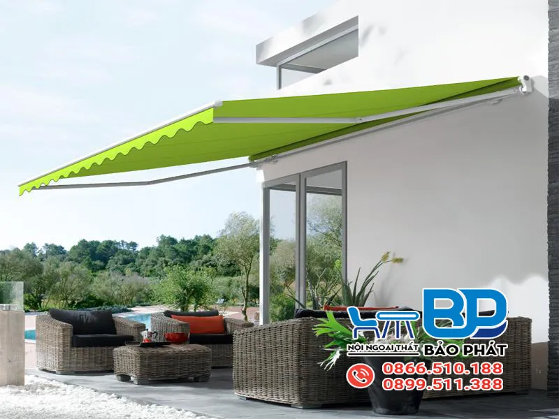 Vải dù Acrylic là gì? Đặc tính, ưu điểm và ứng dụng 21 Vải dù acrylic ứng dụng trong sản xuất các loại mái hiên