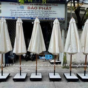 Xưởng sản xuất dù gỗ chính tâm ngoài trời