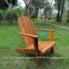 Ghế thư giãn ngoài trời ghế cánh quạt Adirondack 16 Ghế gỗ thư giãn ngoài trời ghế Adirondack