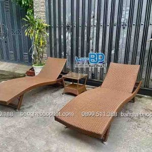 Ghế hồ bơi ngoài trời mây nhựa khung nhôm GHBBP002 11 Ghế hồ bơi ngoài trời mây nhựa khung nhôm