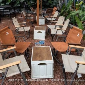 Bàn ghế Camping xếp gọn khung nhôm nhập khẩu 16 Bàn ghế camping xếp gọn khung nhôm nhập khẩu