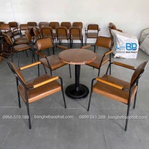 Bàn ghế sắt nệm BGSNBP056 9 Bàn ghế sắt nệm BGSNBP056