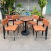 Bộ Bàn Ghế Sắt Nệm Quán Cafe BGSNBP057 17 Bàn ghế sắt nệm quán cafe BGSNBP057