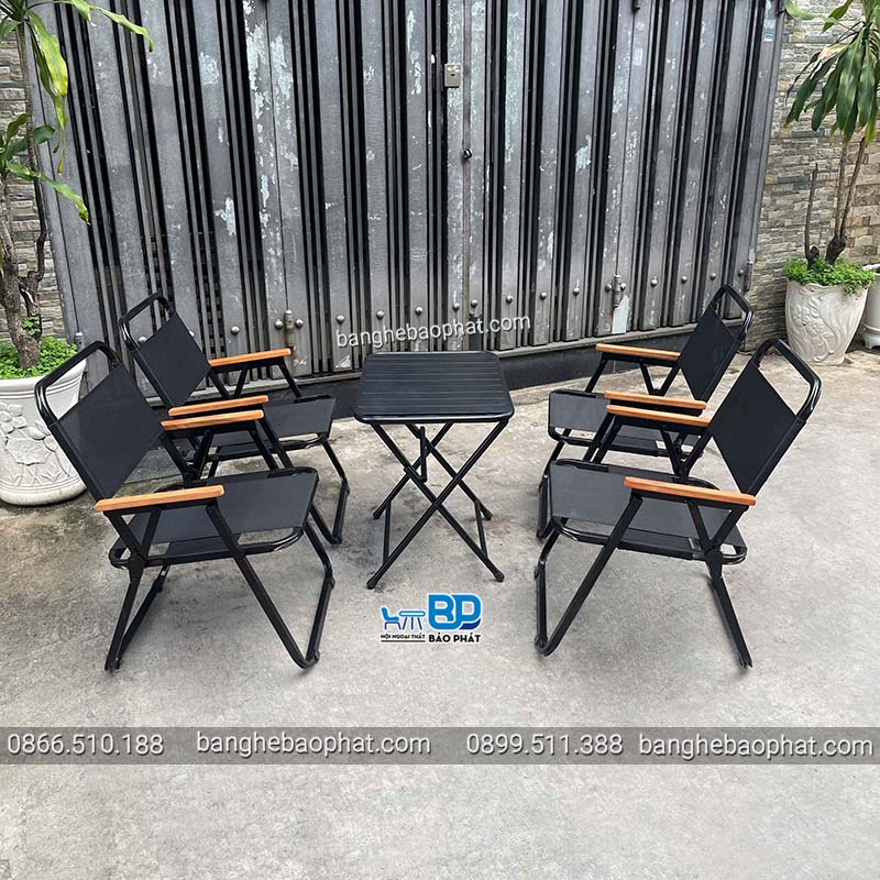 Bàn ghế xếp quán cafe nhỏ gọn 16 Bàn ghế xếp quán cafe nhỏ gọn