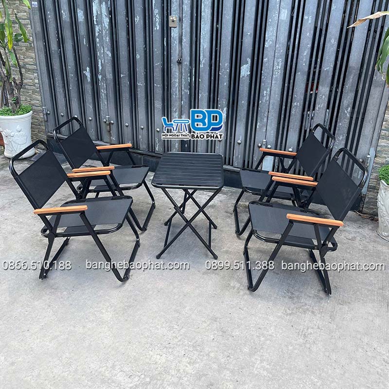 Bàn ghế xếp quán cafe nhỏ gọn 17 Bàn ghế xếp quán cafe nhỏ gọn