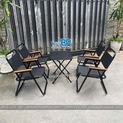 Bàn ghế xếp quán cafe nhỏ gọn