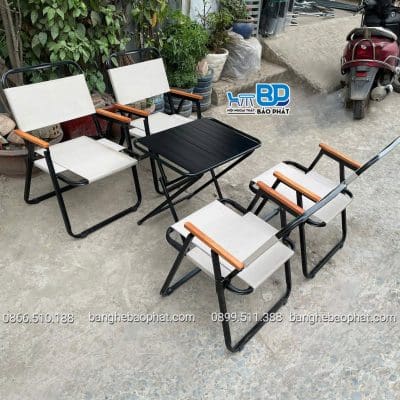 Bàn ghế xếp quán cafe nhỏ gọn