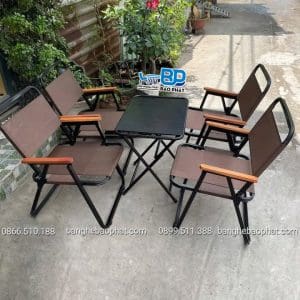 Bàn ghế xếp quán cafe nhỏ gọn 13 Bàn ghế xếp quán cafe nhỏ gọn