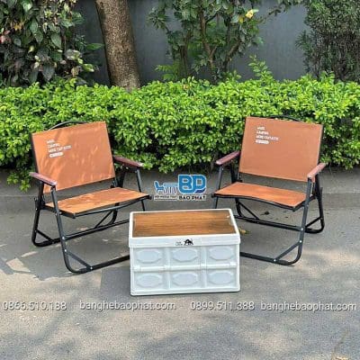 Ghế Camping Bavai bàn thùng nhựa
