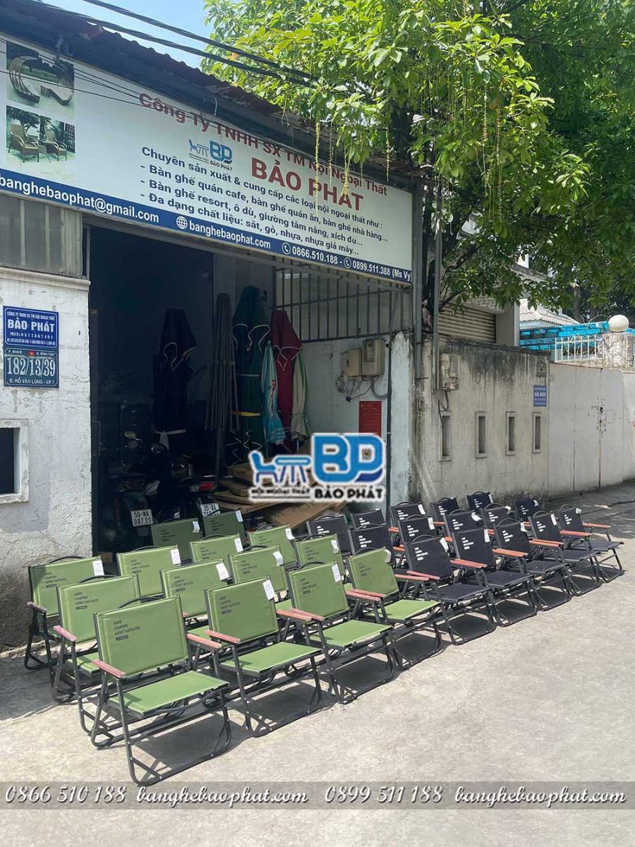 Ghế Camping Bavai Bàn Thùng Nhựa 15 Ghế camping bavai giá rẻ xưởng bàn ghế Bảo Phát