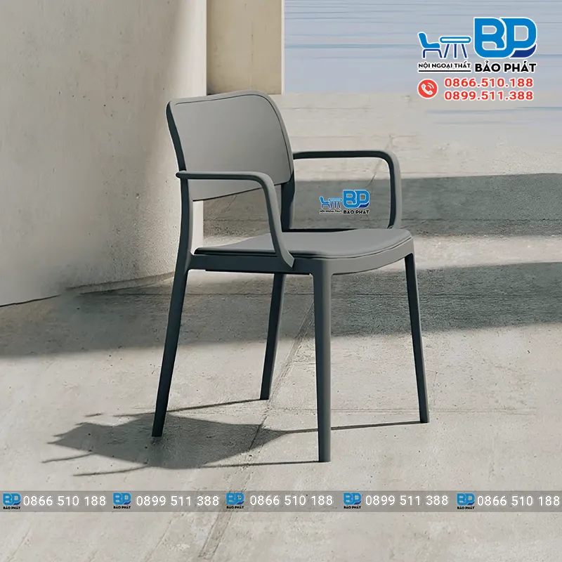 Ghế nhựa 40cm thiết kế tinh gọn, dễ dàng di chuyển