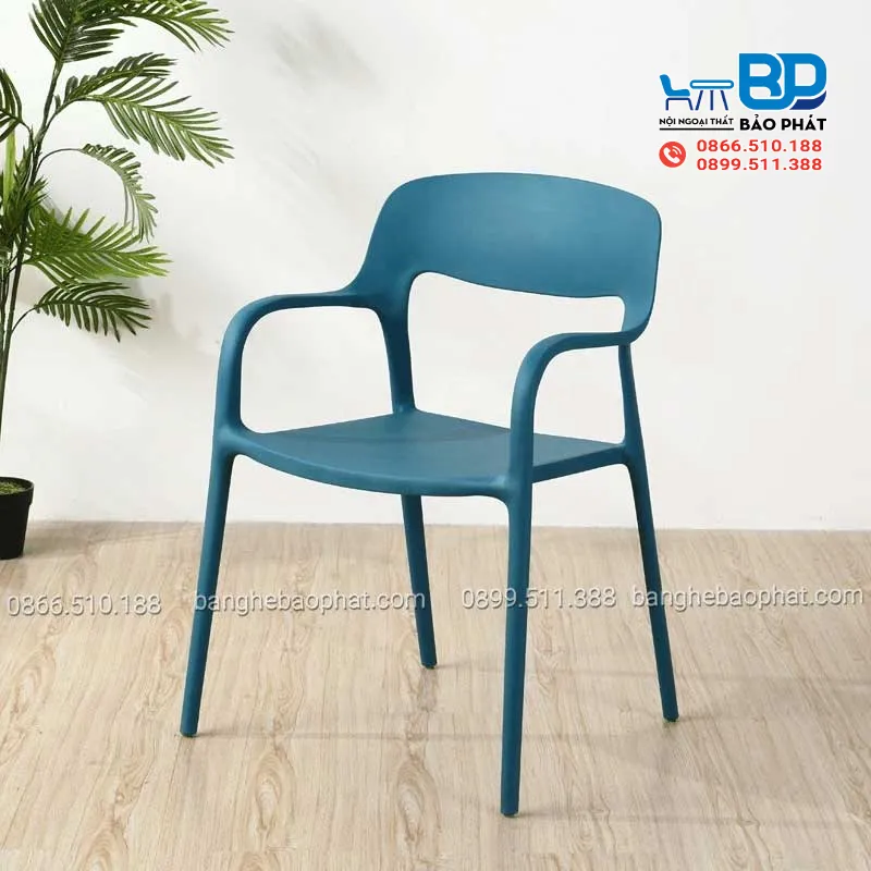 Ghế nhựa cao 40cm 3027 giá rẻ, phù hợp với không gian quán cafe
