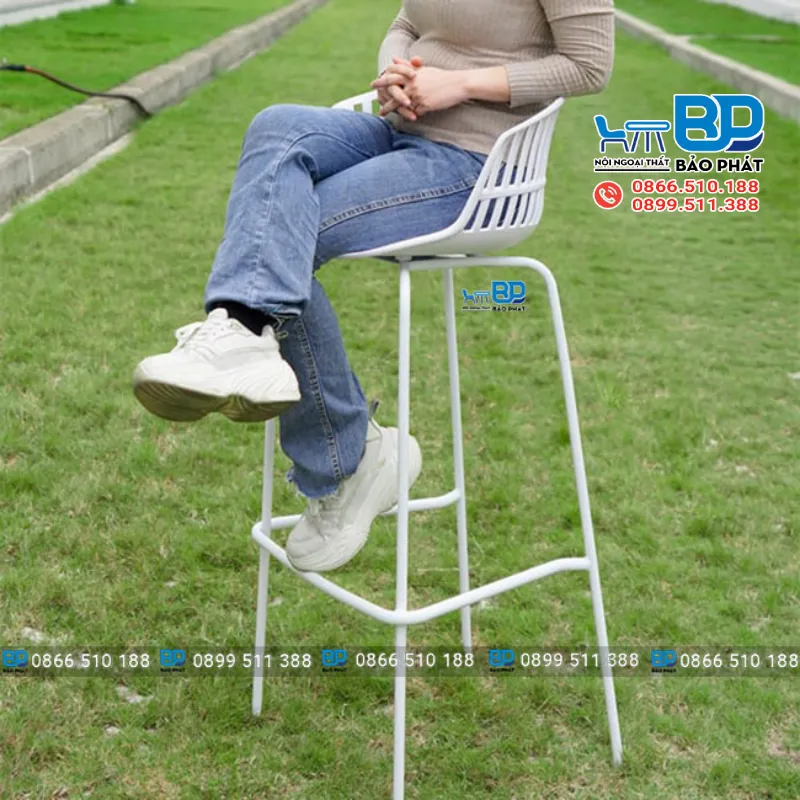 Ghế nhựa cao 80cm chân sắt 3031A