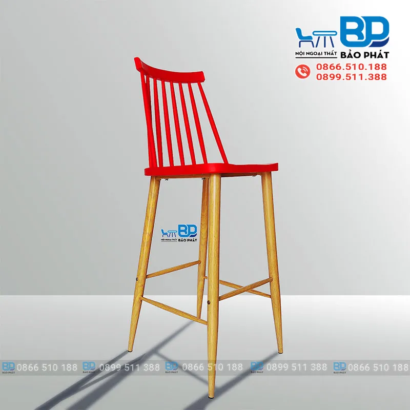 Ghế nhựa cao 80cm quầy bar 3044B