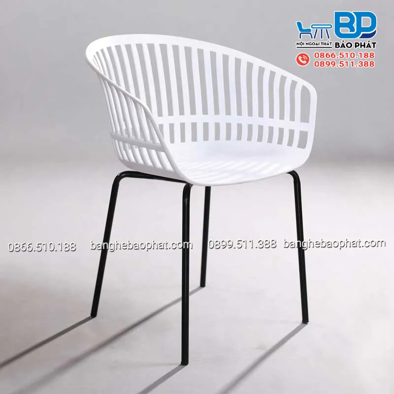Ghế nhựa chân sắt 3032 cao 40cm bền bỉ