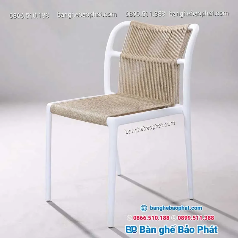 Ghế nhựa đan dây dủ 40cm 3038 ấn tượng, đẹp mắt