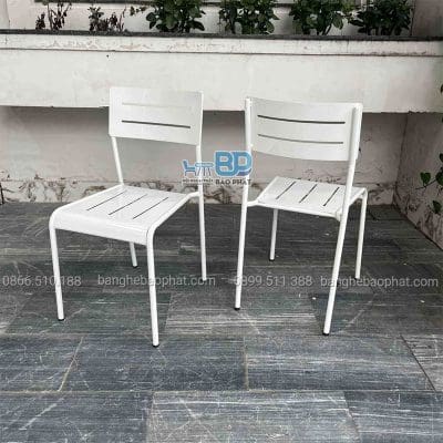 ghế sắt cafe ghế sắt 5 sọc
