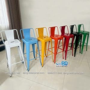 Ghế tolix bar có tựa lưng