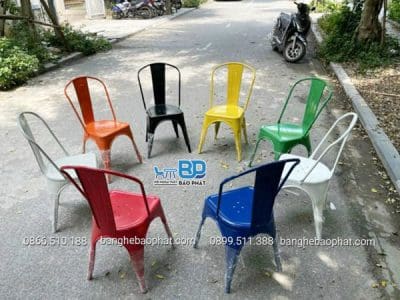 Ghế tolix sắt có tựa