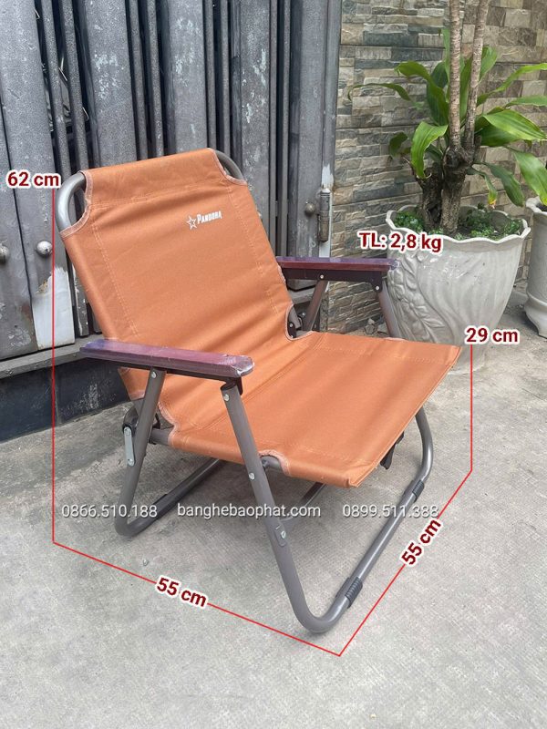 Kích thước ghế camping cao cấp khung nhôm