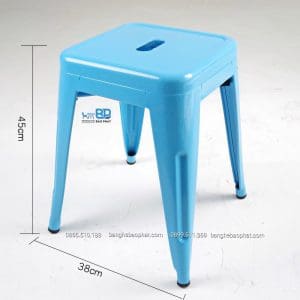 Ghế Sắt Tolix Đôn Không Tựa 8 Kích thước ghế sắt đôn không tựa