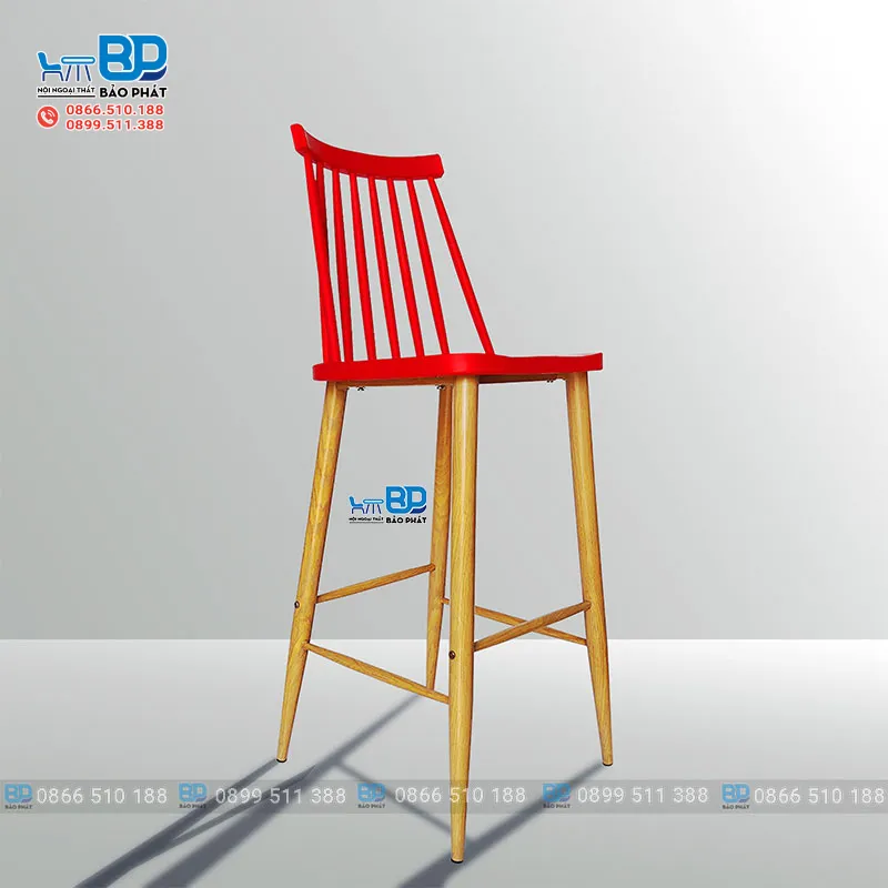 Bàn ghế nhựa quán bar độ bền cao, chống chịu thời tiết tốt