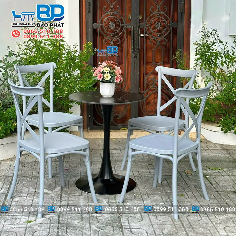Bàn ghế sân vườn nhựa đúc cao cấp