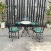 Bộ Bàn Ghế Sắt Mỹ Nghệ Ngoài Trời Sân Vườn 8 Bàn ghế sắt mỹ nghệ ngoài trời sân vườn