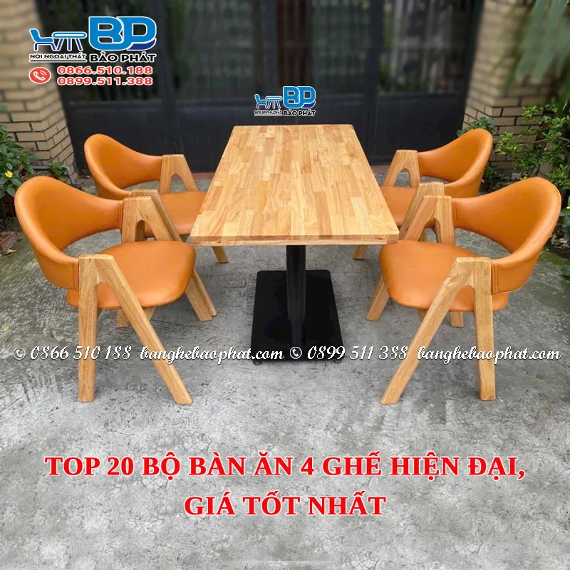 Top 20 bộ bàn ăn 4 ghế hiện đại, giá tốt nhất [timect]