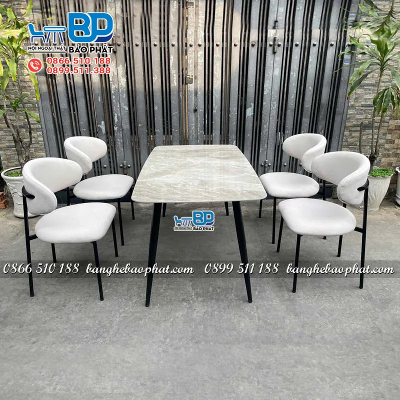 Bộ bàn ăn 4 ghế thiết kế hiện đại