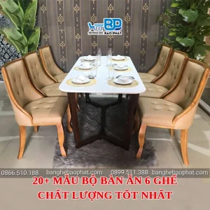 20+ mẫu bộ bàn ăn 6 ghế chất lượng tốt nhất [timect]