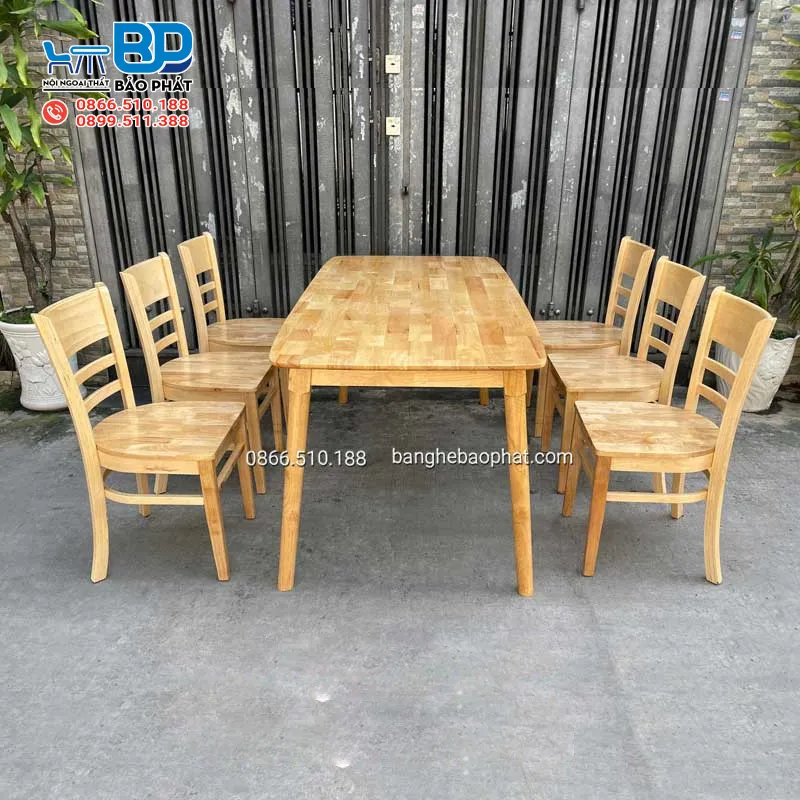 Bộ bàn ăn 6 ghế hiện đại BGPABP003