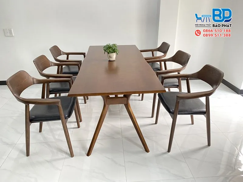 Bộ bàn ăn 6 ghế hiện đại, thiết kế đẹp mắt