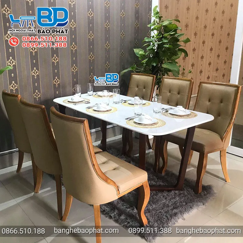 Bộ bàn ăn 6 ghế thanh lý phù hợp dùng cho nhiều không gian