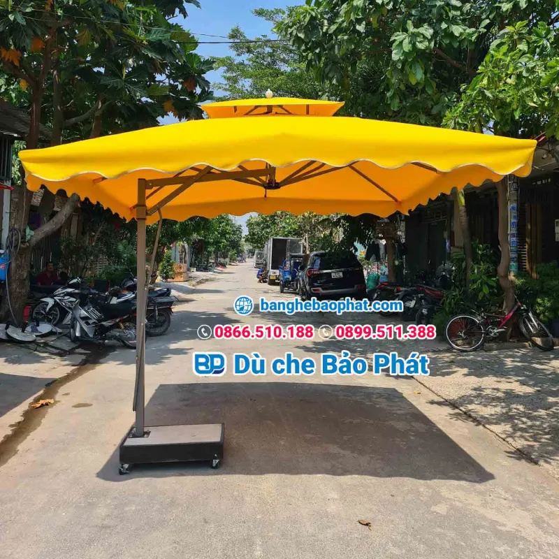 Dù che nắng có chống tia UV không? Những mẫu ô kháng tia UV 15 Dù lệch tâm vuông cao cấp