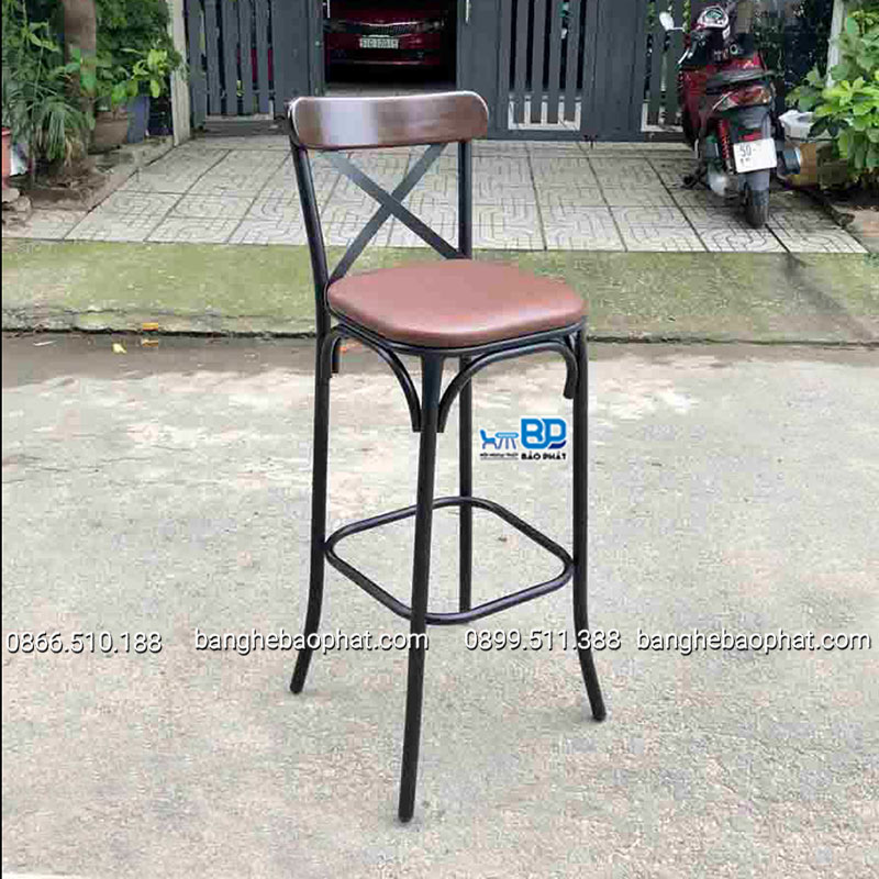 Ghế bar chân cao bằng sắt