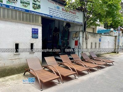 Ghế hồ bơi giả mây GHBBP032