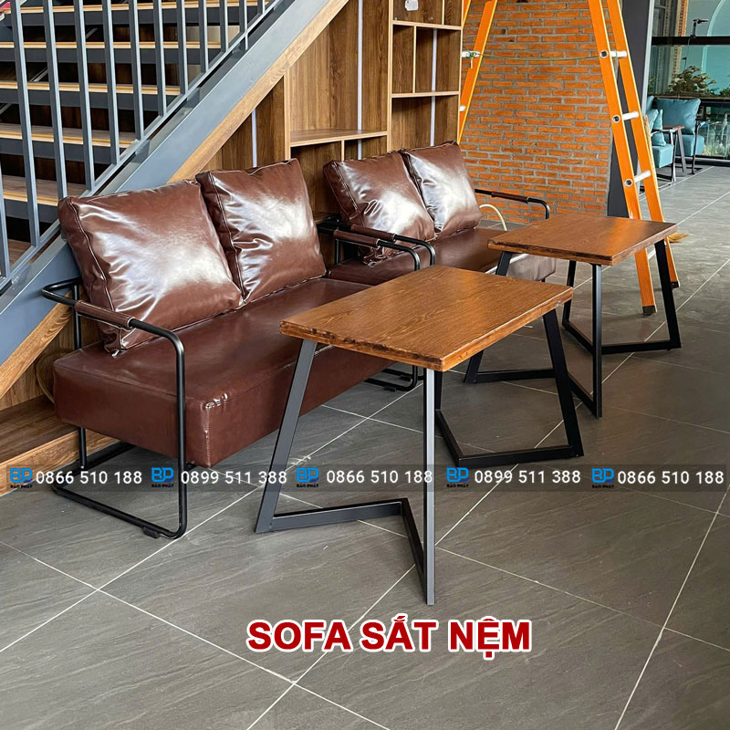 Sofa sắt nệm bền đẹp và giá tốt