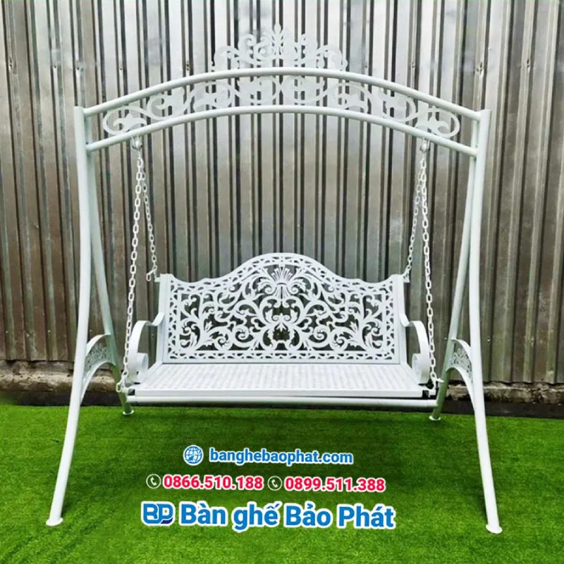 Xích đu ngoài trời bằng sắt nghệ thuật XĐSBP001