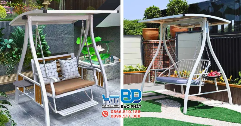 Xích đu nhôm đúc thiết kế hiện đại