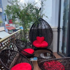 Xích đu sân thượng mây nhựa XĐBP019 8 Xích đu sân thượng mây nhựa