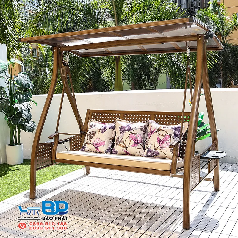 Xích đu từ nhôm đúc trọng lượng nhẹ, di chuyển dễ dàng