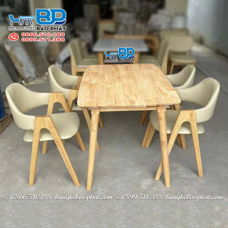 Bàn ghế ăn hiện đại ghế chữ A